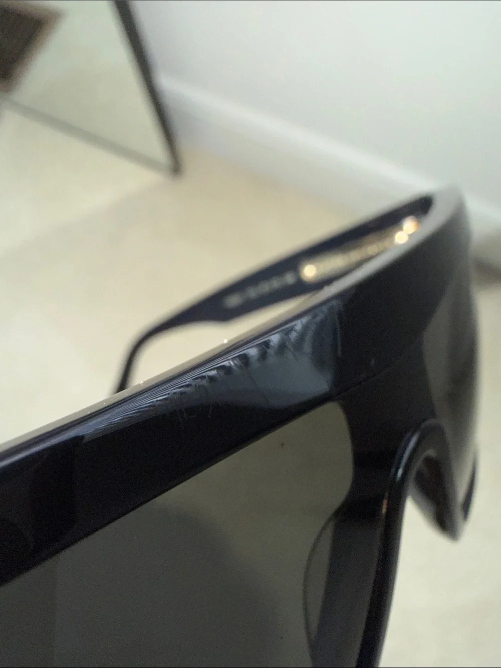 Victoria Beckham Black Sunglasses with Dark Lenses